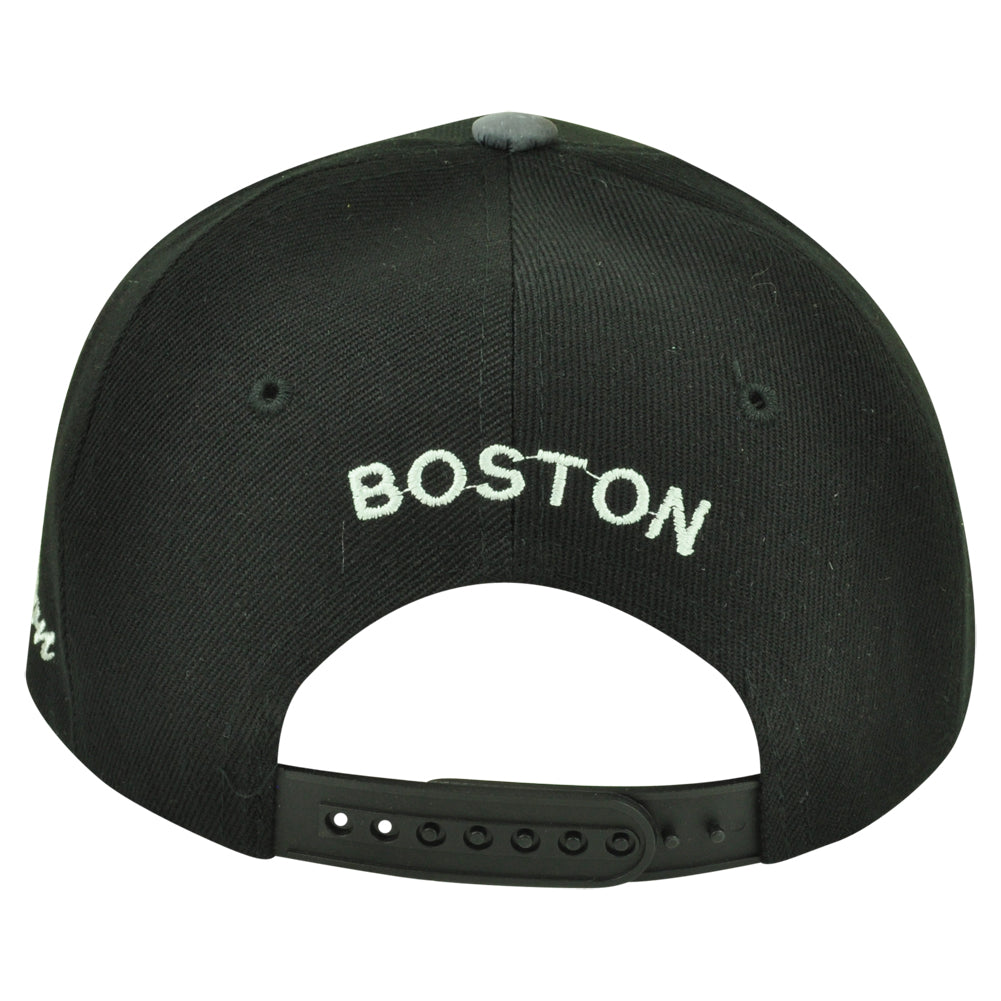Boston Massachusetts Galactic Sublimated Galaxy Flat Bill Snapback Black Hat Cap