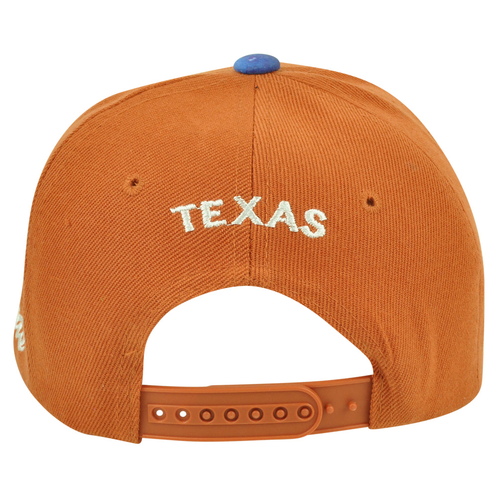 Texas State Galactic Sublimated Galaxy Flat Bill Snapback Burnt Orange Hat Cap