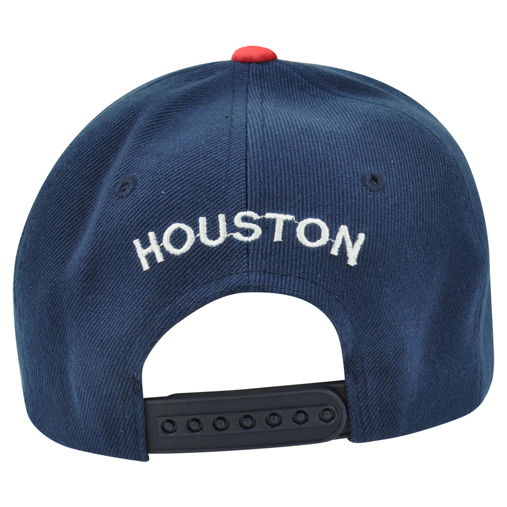 Houston H Town City Blue Galactic Sublimated Galaxy Flat Bill Snapback Hat Cap