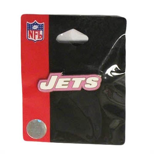 NFL NEW YORK JETS PINK COLLECTIBLE VINTAGE LOGO PIN WOMEN GIRL LADY NYJ