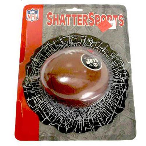 NFL NEW YORK JETS MINI FOOTBALL SHATTER WINDOW CLING AUTO DECAL STICKER