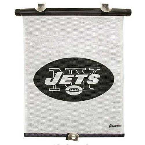 NFL NEW YORK JETS AUTO CAR WINDOW SHADE SUCTION CUPS FRANKLIN WHITE GREEN LOGO