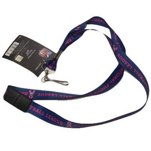 OFFICIAL LICENSED NFL PINK RIBBON LANYARD KEY HOLDER CANCER BREAST AWARENESS