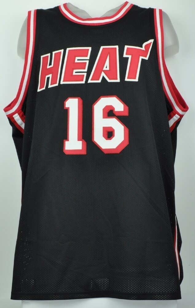 NBA Miami Heat Power Forward James Johnson 16 Signed Autographed Black Replic