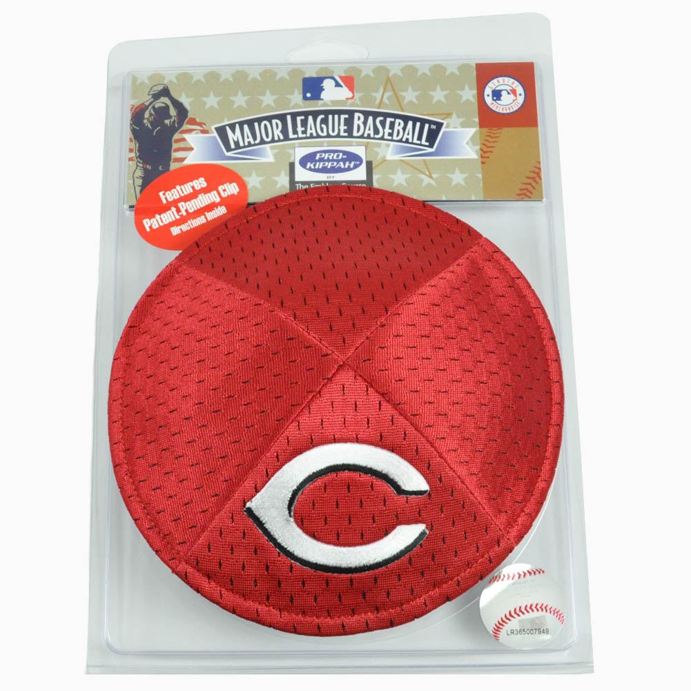 MLB Cincinnati Reds Clip Pro Kippah Kipa Yamaka Jersey Mesh Licensed Yarmulke
