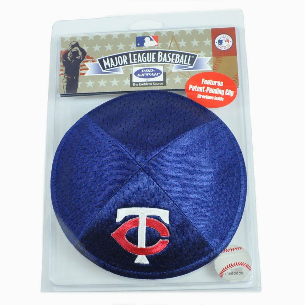 MLB Minnesota Twins Clip Pro Kippah Kipa Yamaka Jersey Mesh Licensed Yarmulke