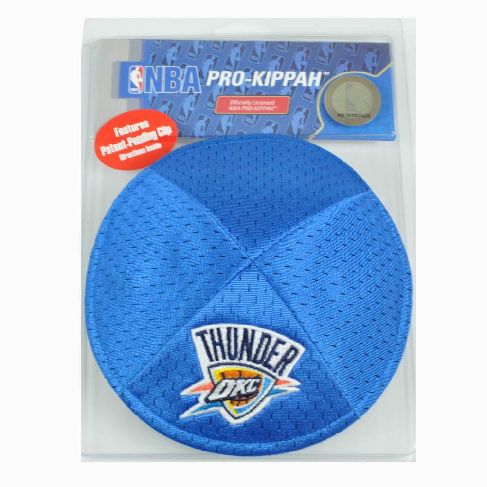 NBA Oklahoma City Thunder Clip Pro Kippah Yamaka Jersey Mesh Licensed Yarmulke