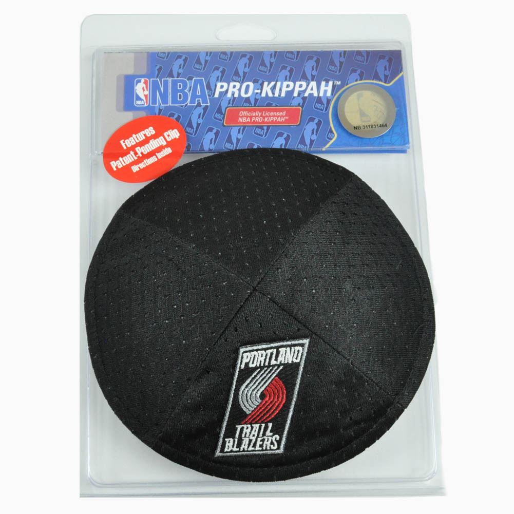 NBA Portland Trail Blazers Clip Pro Kippah Yamaka Jersey Mesh Licensed Yarmulke