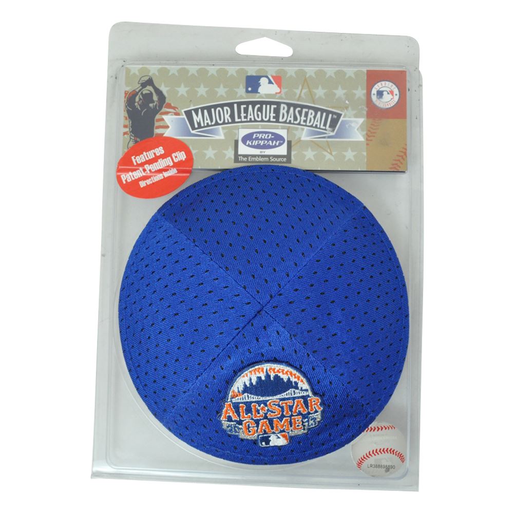 NBA All Star Game Clip Pro Kippah Kipa Yamaka Jersey Mesh Licensed Yarmulke Blue