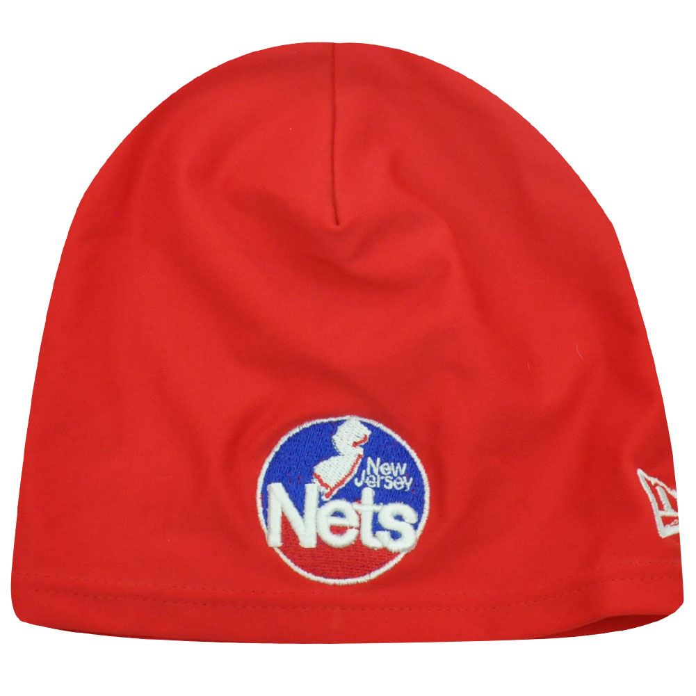 NBA SKULLY SKULL BEANIE RED HAT CAP NEW JERSEY NETS