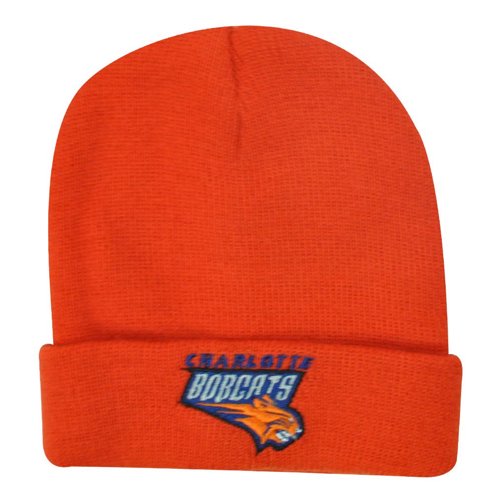 NBA Cuff Knit Beanie Charlotte Bobcats Baby Infant Orange