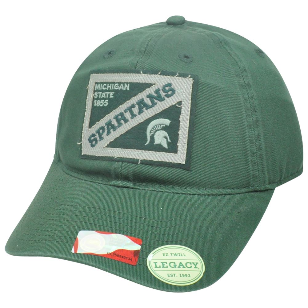 NCAA Michigan State Spartans EZ Twill Garment Wash Felt Sun Buckle Hat Cap