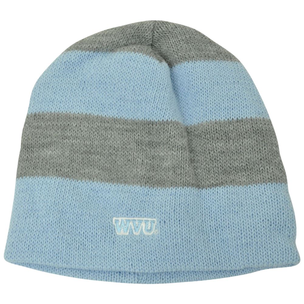 NCAA American Needle Women Ladies West Virginia Mountaineers Cuffless Knit Blue