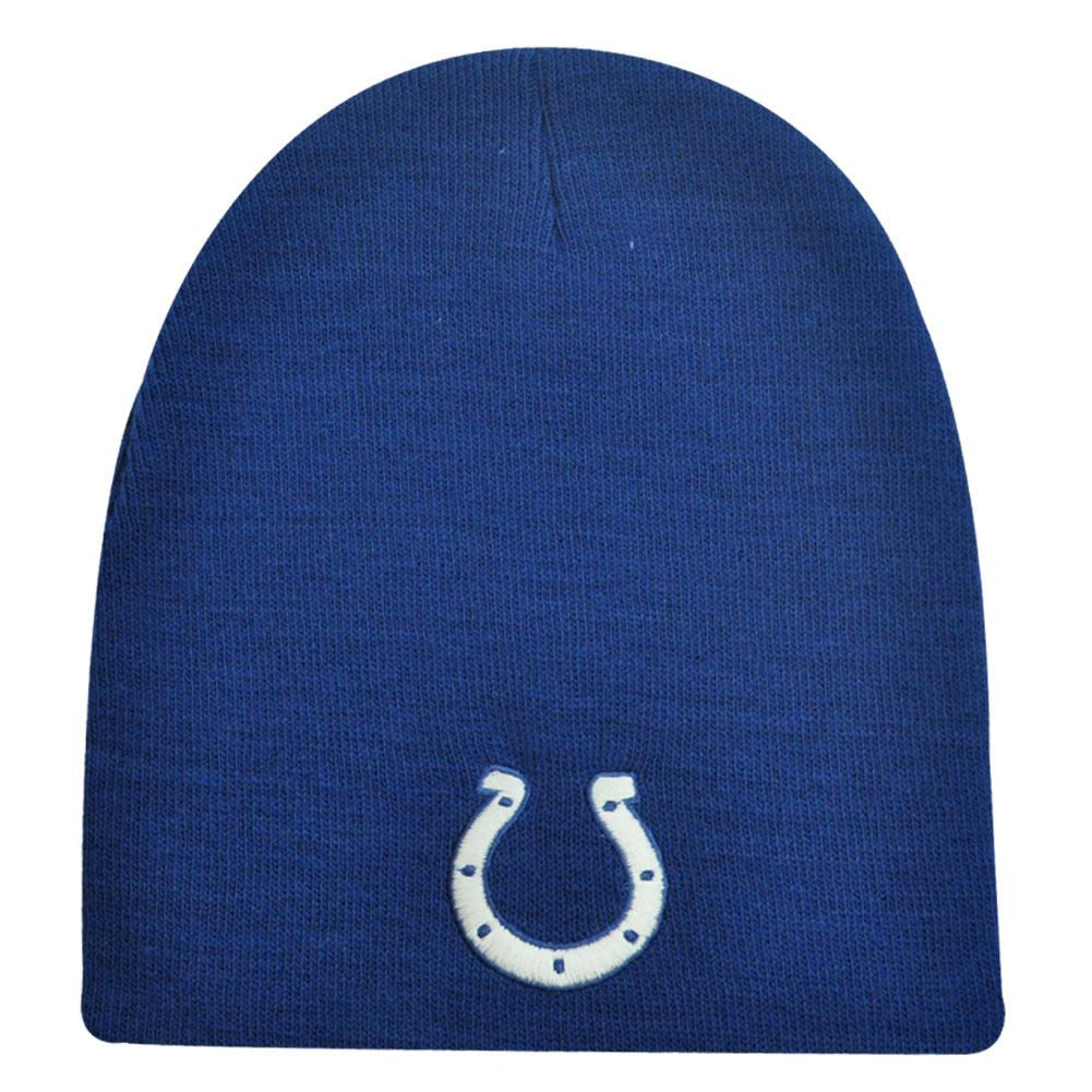 NFL Indianapolis Colts Blue Cuffless Knit Beanie Adult Mens