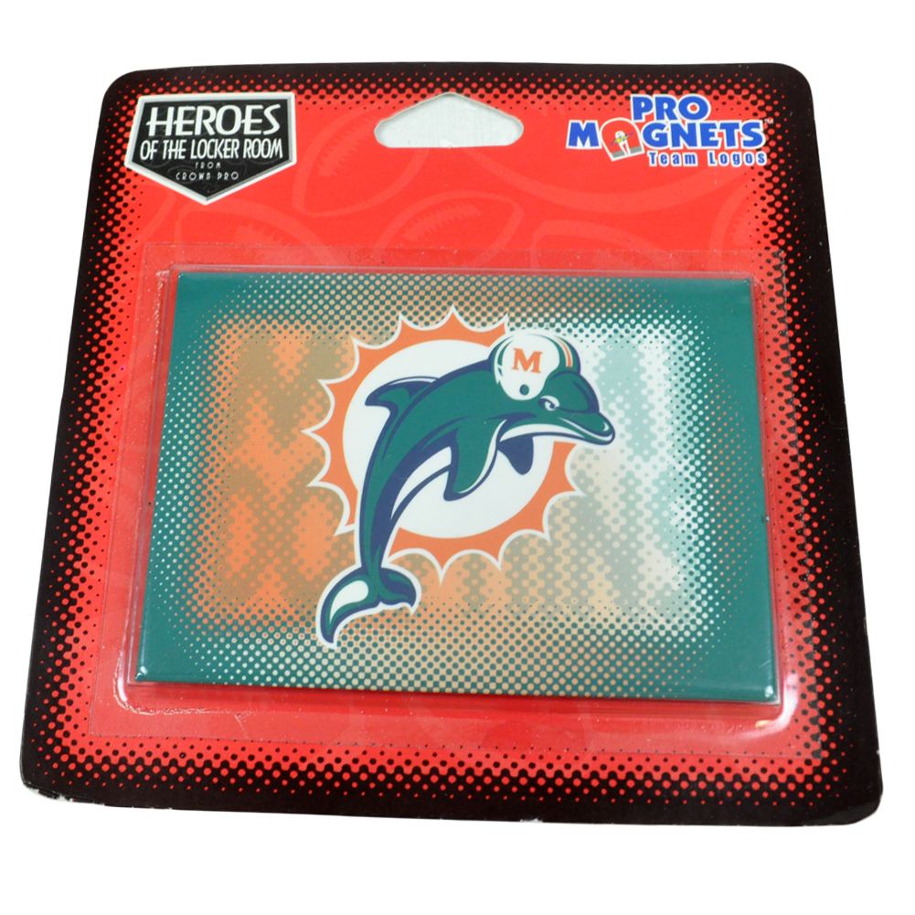 NFL Football Miami Dolphins Team Mascot Logo Refrigerator Office Desk Magnet