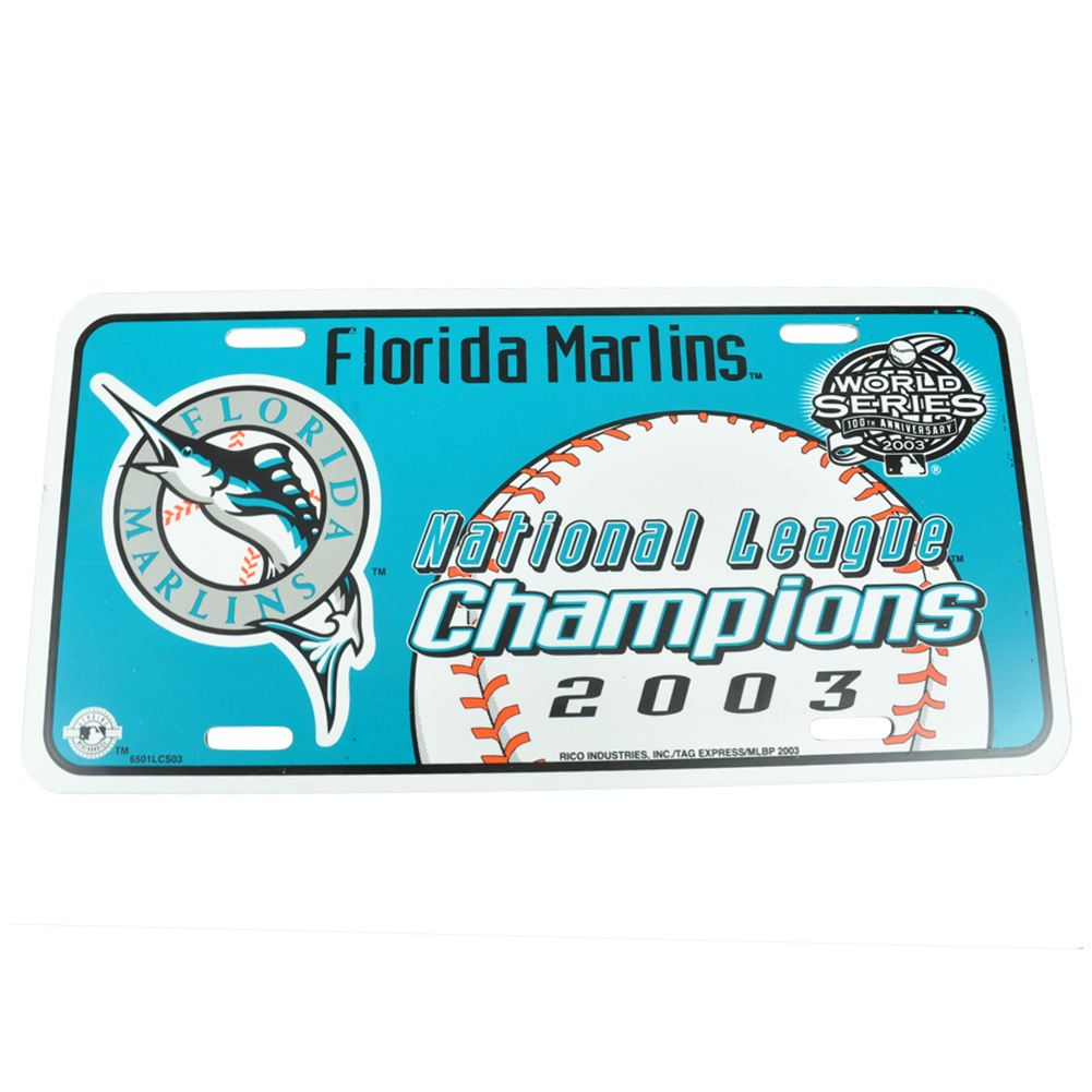 MLB Baseball Florida Marlins World Series Champs Champion 2003 Car License Plate