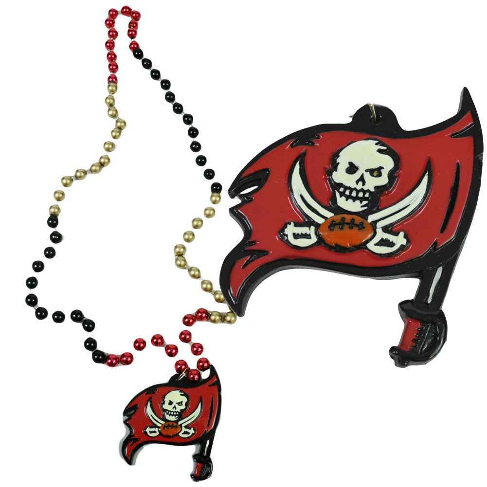 NFL Tampa Bay Buccaneers Sport Beads College Football Game Mardi Gras Necklace