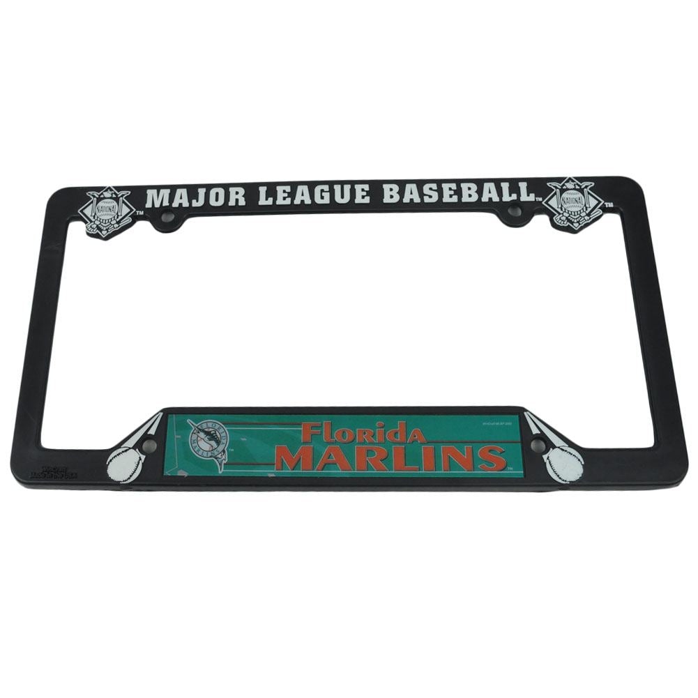 MLB Florida Marlins National Baseball Logo License Plate Car Tag Frame Border