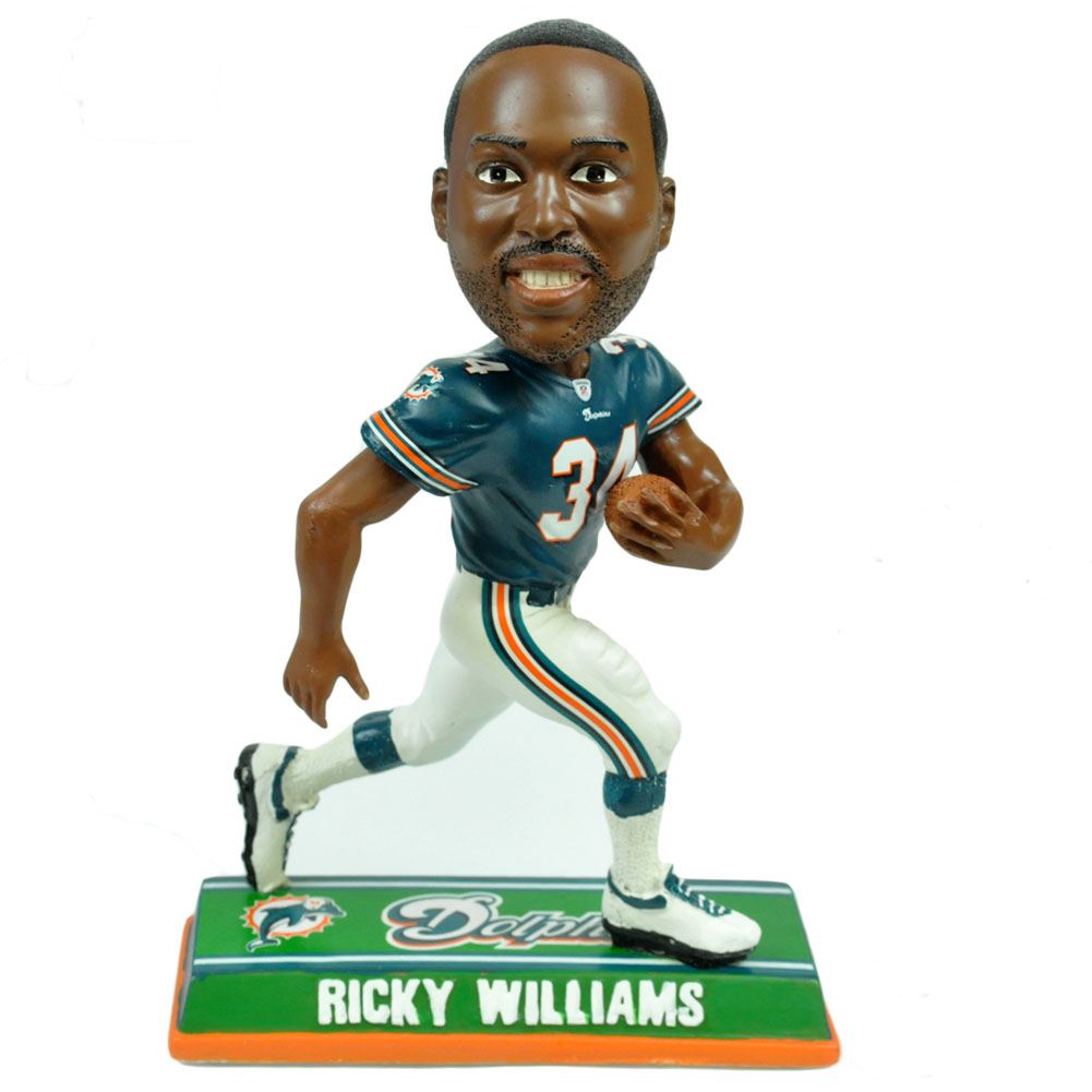 NFL Miami Dolphins Football Ricky Williams 34 Player Bobble Head Figure Collect