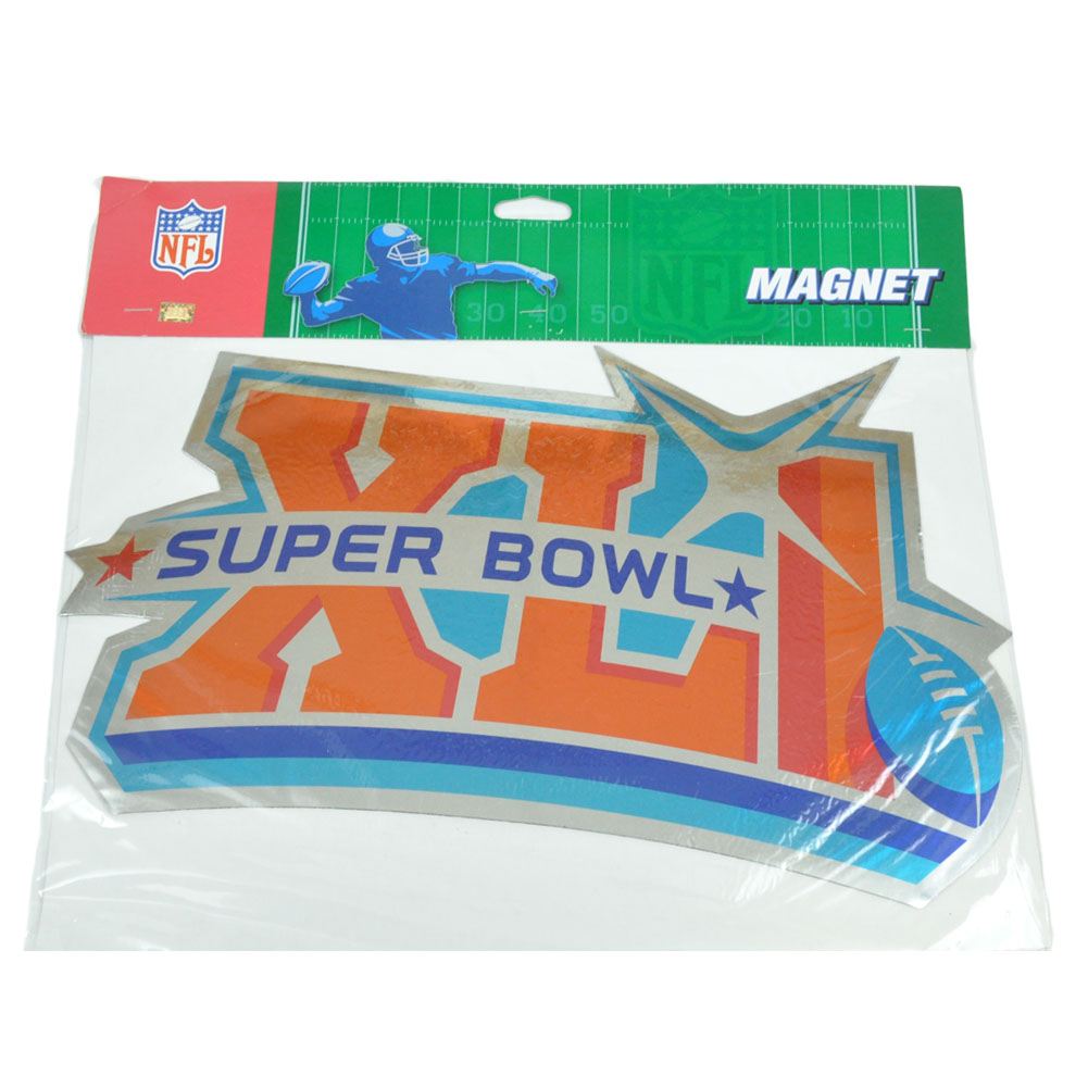 NFL Football Super Bowl XLI 41 2007 Colts vs Bears Jumbo Magnet Licensed