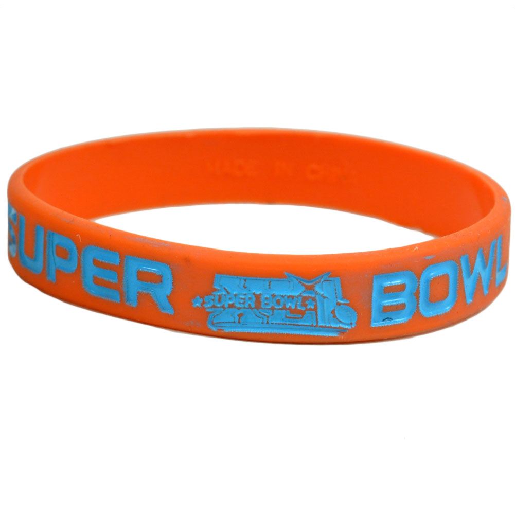NFL Football Super Bowl XLI 41 2007 Colts vs Bears Rubber Bracelet Wrist Band