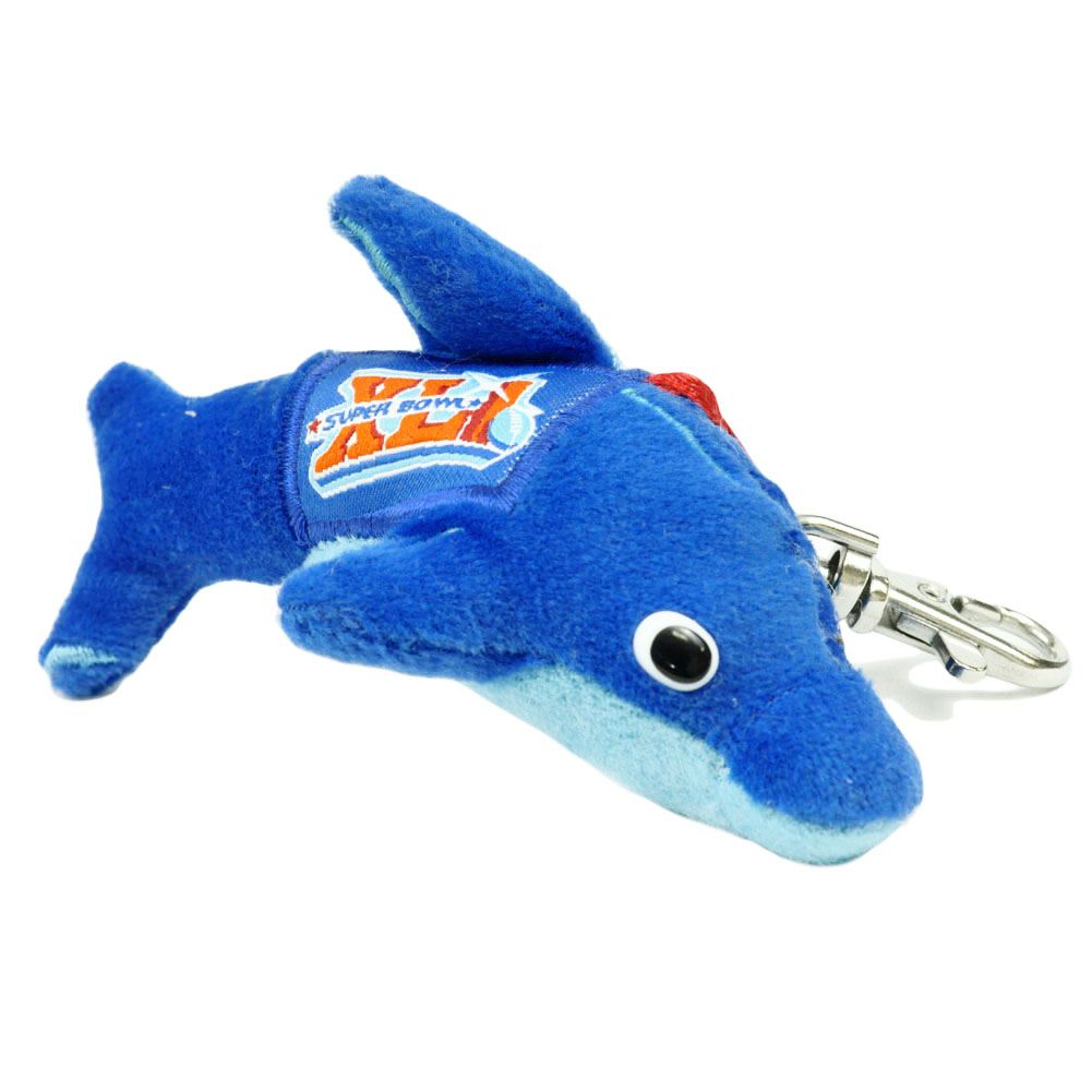 NFL Super Bowl XLI 41 2007 Colts vs Bears Collectible Plush Dolphin Keychain