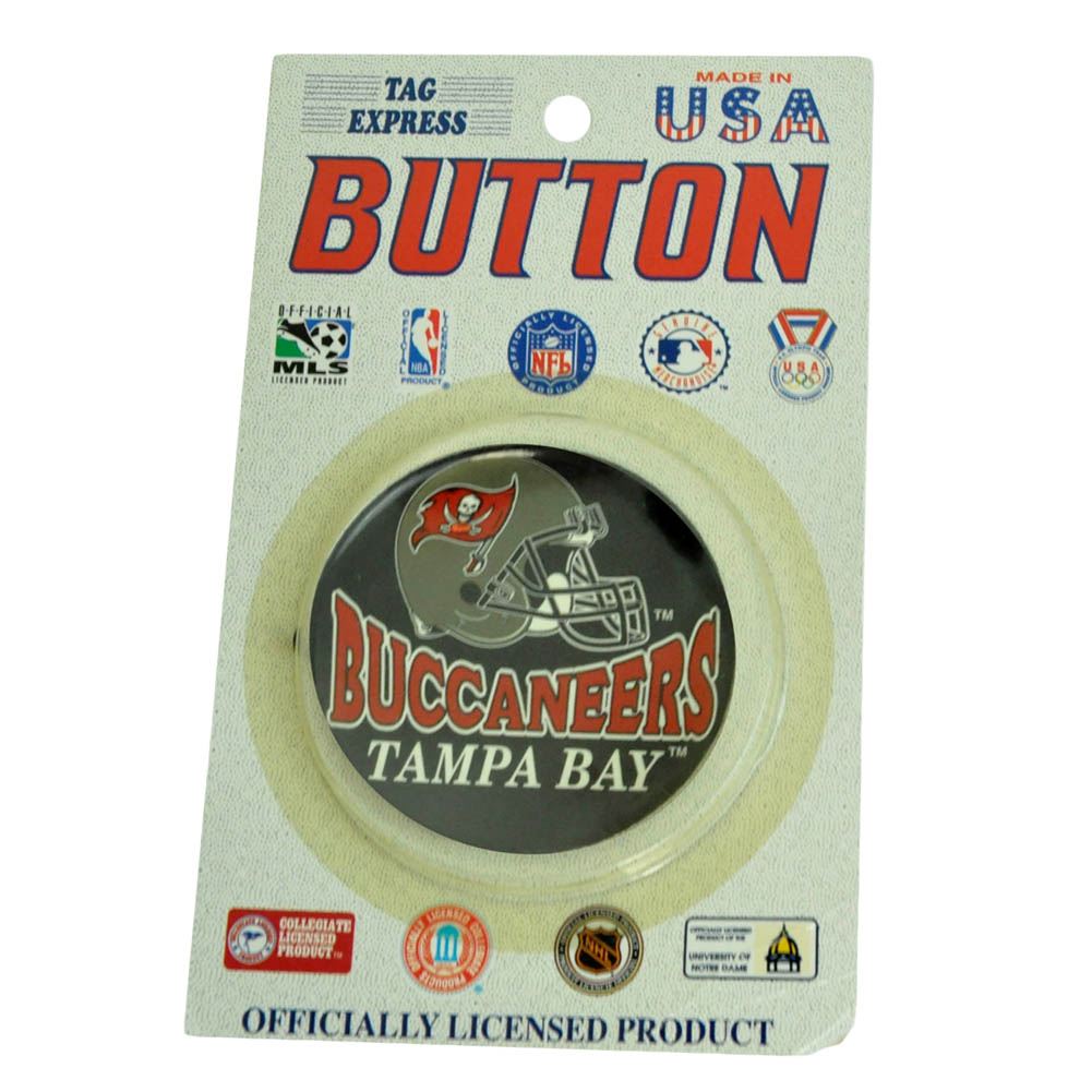 NFL Football Tampa Bay Buccaneers Team 2 Piece Set Vintage Fan Pin Button Helmet