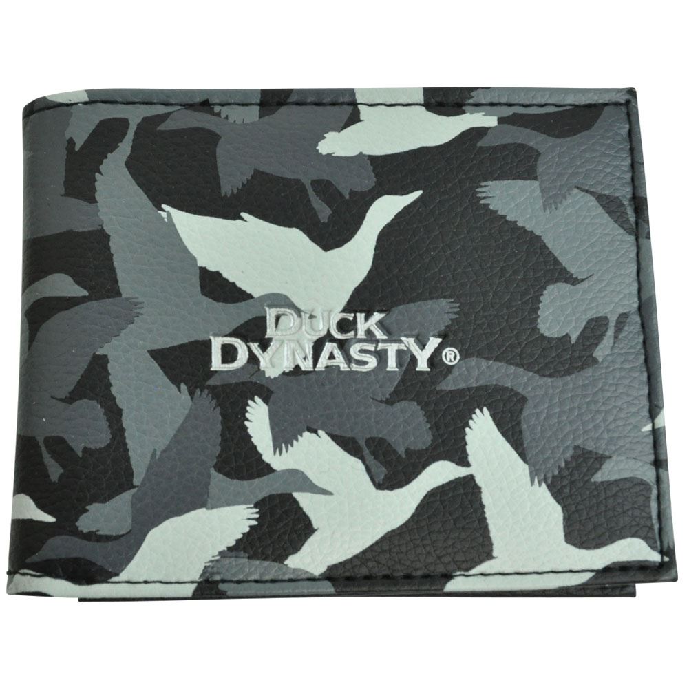 A&E Television Series Duck Dynasty Ducks Camouflage Bifold Mens Wallet Black
