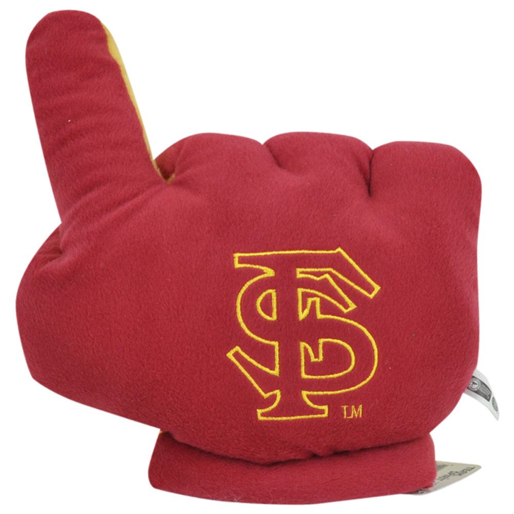 NCAA Florida State Seminoles FSU Maroon Yellow Stuffed Plush Number #1 Glove