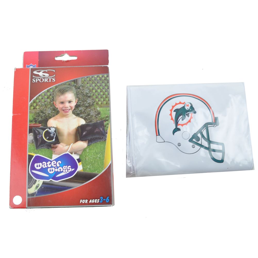 NFL Miami Dolphins Swimmies Inflatable Water Wings Kids Ages 3-6 Floats DN8742