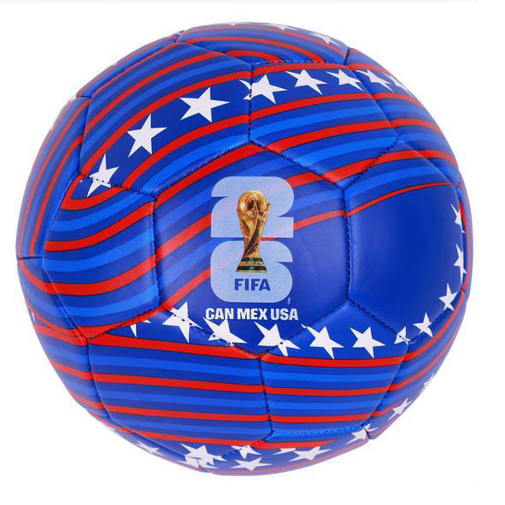 2026 World Cup Can Mex USA Soccer Ball Blue Stars Futbol Size 5 Match Game Sport
