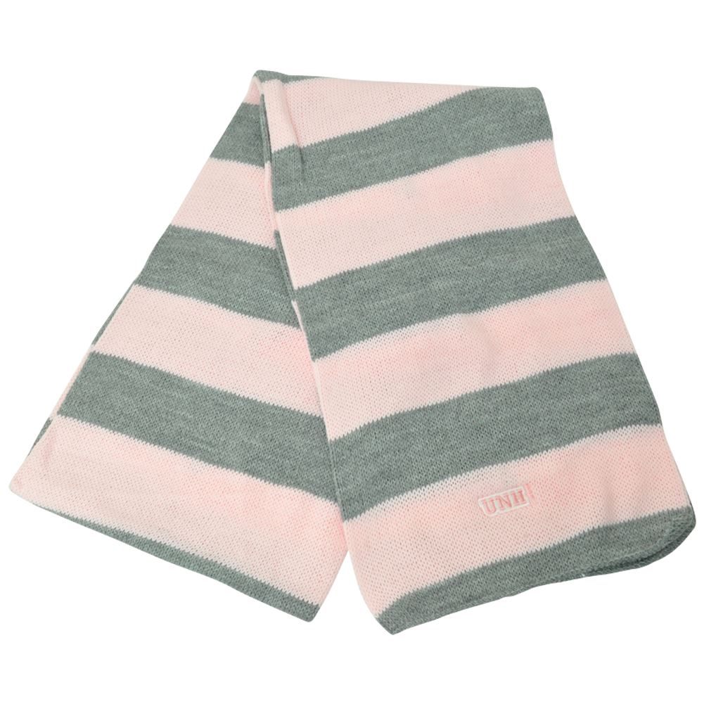NCAA American Needle UNH New Hampshire Wildcats Women Ladies Striped Scarf Pink