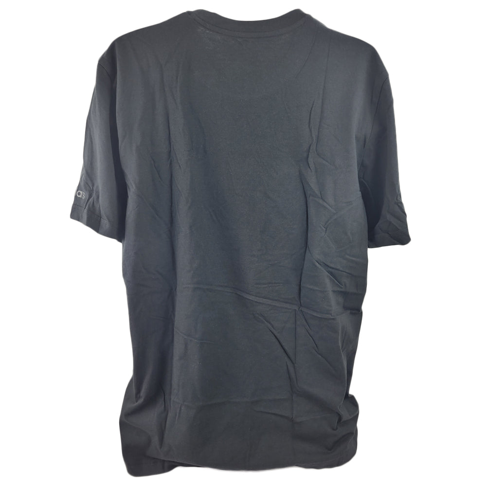 Adidas Original Brand Logo Mens Black Short Seeve Crew Neck Tshirt Tee