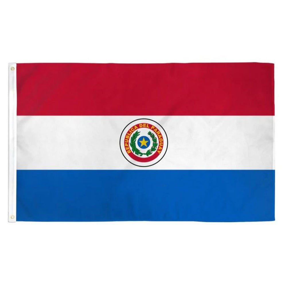 Paraguay Country Decoration Soccer Fan Sports Polyester RN148714 3x5ft Poly Flag