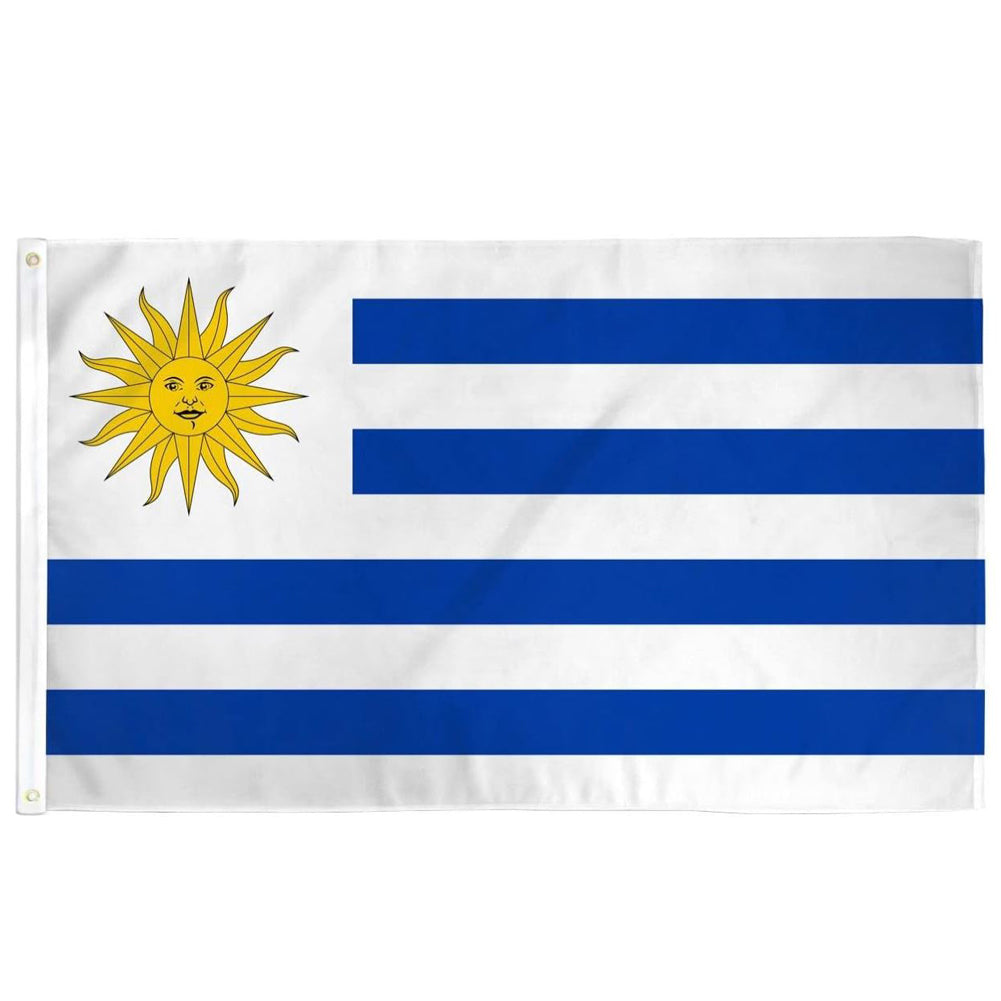 Uruguay Country Decoration Soccer Fan Sports Polyester RN148714 3x5ft Poly Flag