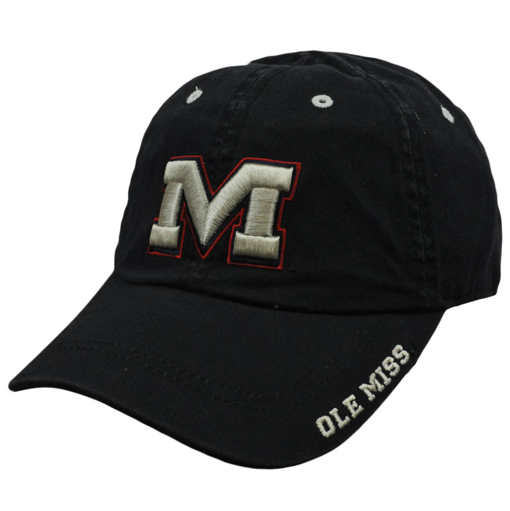NCAA Mississippi Rebels Nickel Unbrush Relaxed Slouched Fit Adjustable Hat Cap
