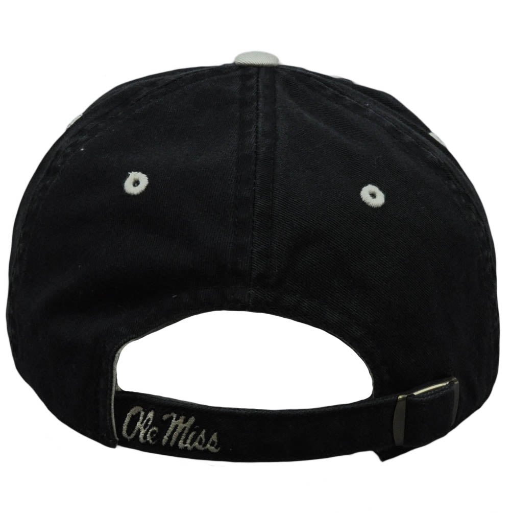 NCAA Mississippi Rebels Nickel Unbrush Relaxed Slouched Fit Adjustable Hat Cap