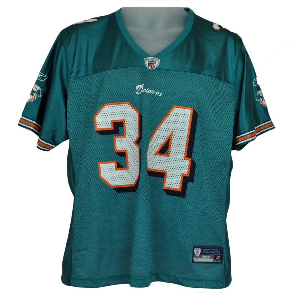 NFL Reebok Licensed Florida Miami Dolphins Ricky Williams Kid Teal Jersey