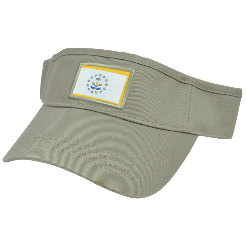 Rhode Island RI State Flag Top of the World Hope Anchor Sun Visor Hat Cap
