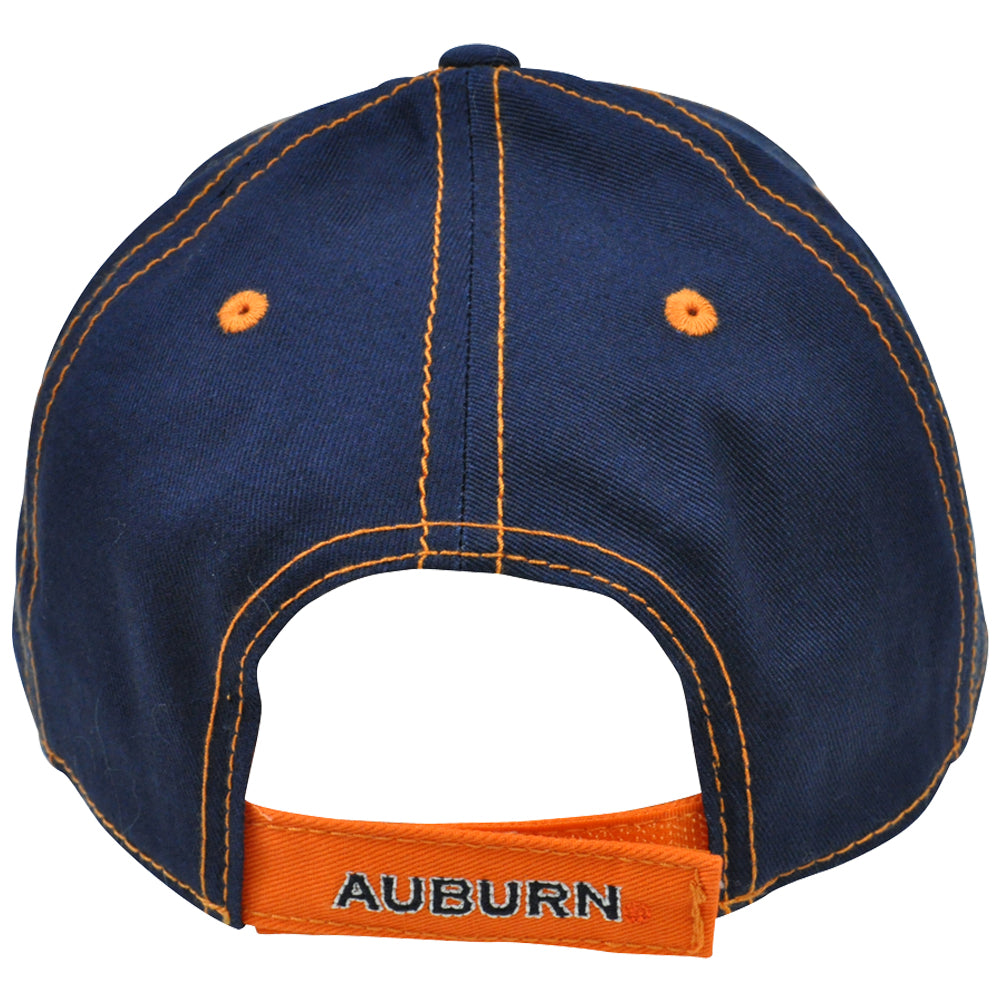 NCAA Hat Cap Adjustable Constructed Curved Bill Fight Song Chino Auburn Tigers