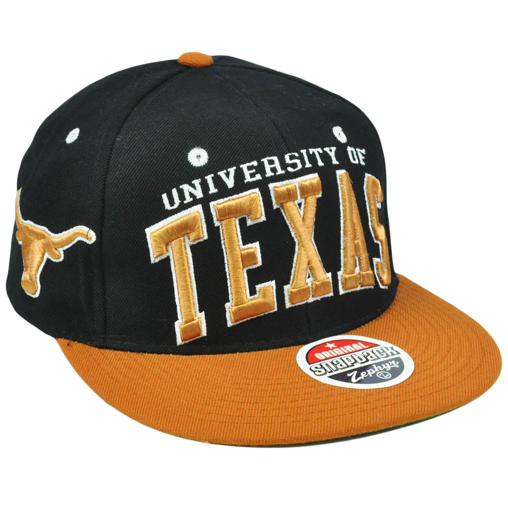 NCAA Texas Longhorns Zephyr ZHat Super Star 32/5 Snapback Flat Bill Hat Cap