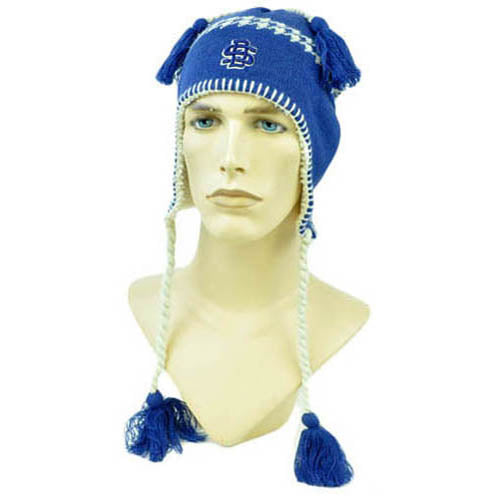 NCAA Zephyr Alpine Tassel Knit Beanie Hat Ear Flaps South Dakota Jackrabbits