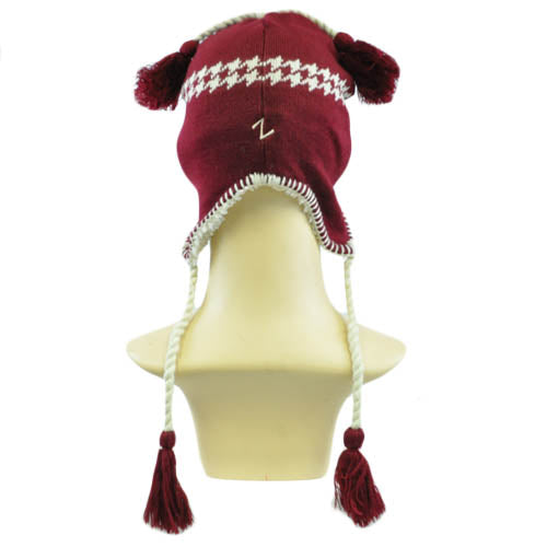 NCAA Zephyr Alpine Tassel Knit Beanie Hat Ear Flaps Arizona State Sun Devils