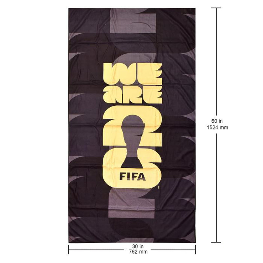 2026 Officially Licensed FIFA World Cup We Are Black Towel 30x60 Soccer Futbol