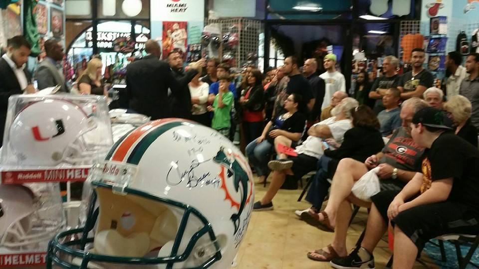 Dolphins Helment at Auction 
